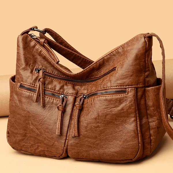Högkvalitativa lyxiga handväskor i läder Damväskor Designer Crossbody-väskor för kvinnor Nya Bolsa Feminina Sac A Main Style2-Gray