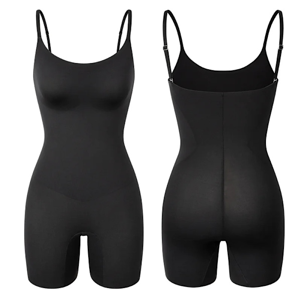 Kvinnor Sexig Seamless Body Waist Trainer Magkontroll Shapewear MISS MOLY Lår Slimmer Butt Lifter Fajas Black S