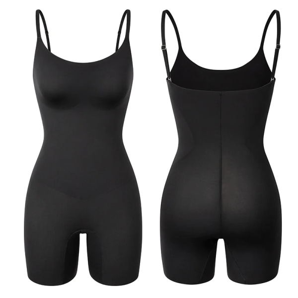 Kvinnor Sexig Seamless Body Waist Trainer Magkontroll Shapewear MISS MOLY Lår Slimmer Butt Lifter Fajas Black XL