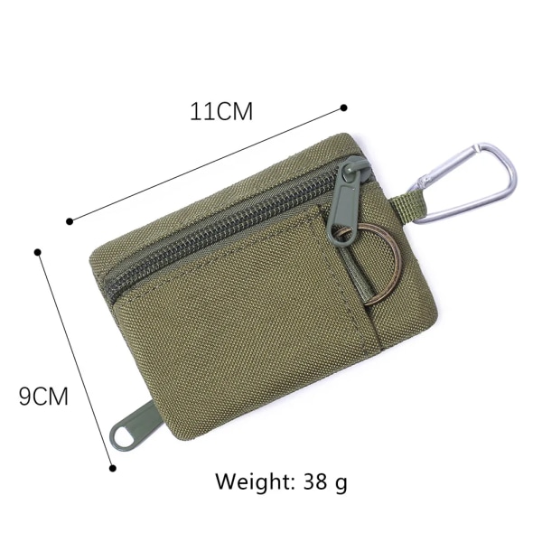 Tactical Bag Outdoor EDC Molle Pouch Plånbok Dragkedja Militär midja Fanny Pack Mobiltelefon Pouch Bälte Midjeväska EDC Gear Bag Army Green(.2260)
