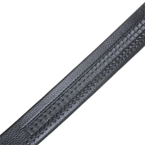 Ny stil 120 cm herrbälte med automatiskt spänne Lyxigt Casual Fashion Business Högkvalitativa midjeband i konstläder Grind Silver2-120cm 120cm