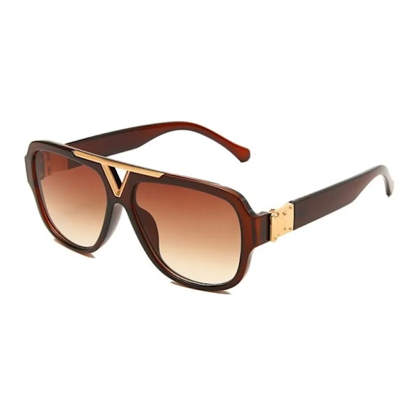 Lyxmode Herr Solglasögon Pilot Designer Båge 8 Färg Unisex Snygga Glasögon UV400 C02 Other