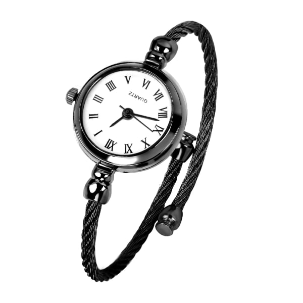 Lyxmode Guldarmband Armband Kvinnor Klockor Rostfritt stål Retro Dam Quartz Armbandsur Ulzzang Brand Small Clock Type 2