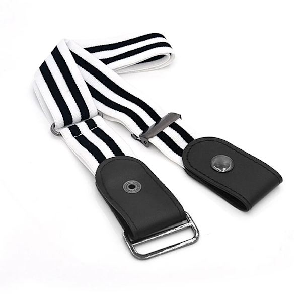 Enkelt Bälte Utan Spänne Elastiska Bälten För Dam Stretchrem Herr Jeans Cintos Utdragbar Barn Pojkar Flickor Cinturon Mujer-rem black white belt 85-120cm