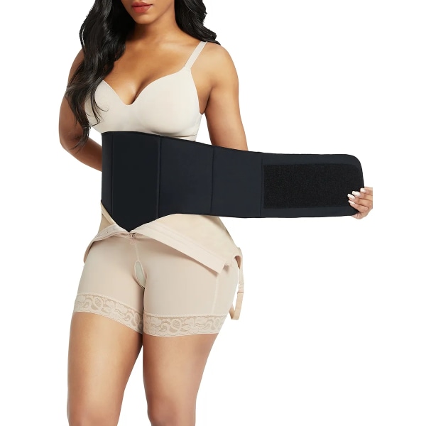 360 Lipo Foam Wrap Around Ab Board Efter operation Utplattad magkompression Midja Magbord för fettsugning Black M