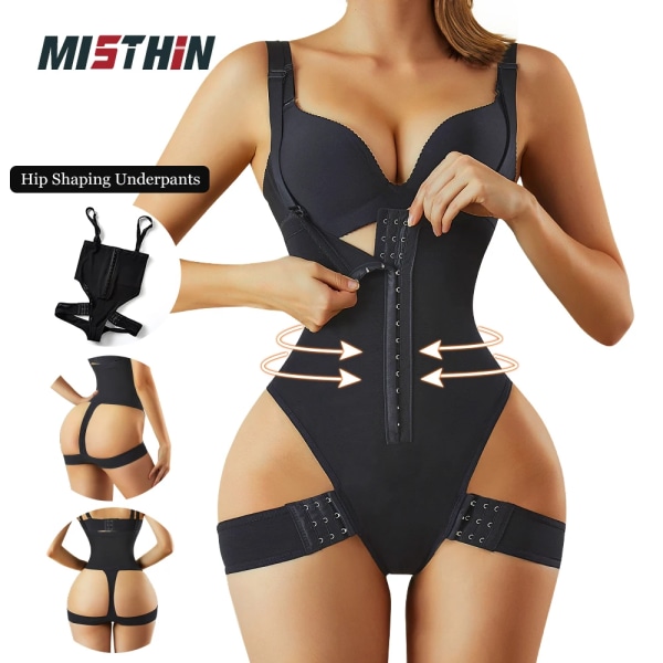 MISTHIN Shapewear Ben Fajas Reductoras Y Modeladoras Mujer Corset Binder Dam Bodysuit Colombian Waist Trainer Control Trosor Black 4XL
