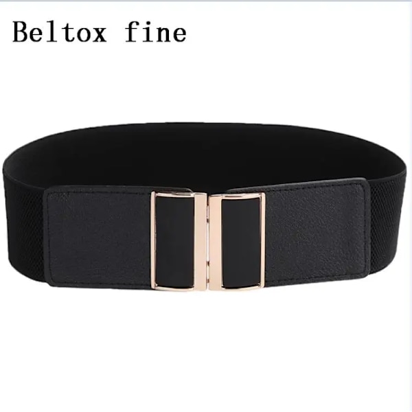 Foshion Elastiskt brett bälte för kvinnor Stretch Tjock midja Klänning Utsmyckning midjeband 6.5-jin-bian 65cm(68cm to 100cm)