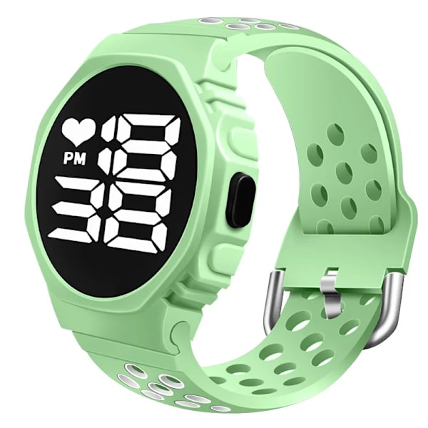 2022 Vattentäta klockor för män Utomhussport Ledad digital watch Mode Elektronisk watch för män Relogio Masculino Mint Green