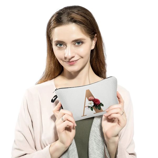 Brudtärna Sminkväskor Brev Print Kosmetikväskor Bröllopsfest Sminkväska Toalettartiklar Organizer Dam Clutch Presenter hz3399