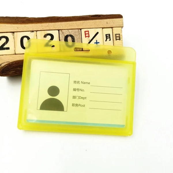 Mode Kvinnor Män Korthållare Klämma Infällbar märkesrulle Sjuksköterska Läkare Studentutställning ID-kortklämmor Badgehållare Yellow(.932)
