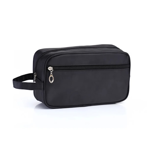 Män Kvinnor Resor Bärbar Toalettväska Tvättdusch Kosmetisk Makeup Organizer Unisex 2022 Nytt mode kosmetikväska Black