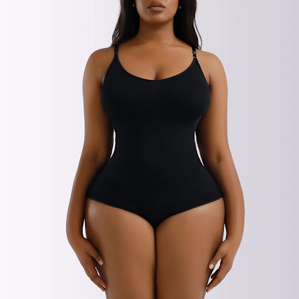 Body Kvinnor Shapewear Kroppsdräkter Öppen gren Bantning Kroppsformare Underkläder Dam Ropers Shapewear Kvinnor Magkontroll Black M