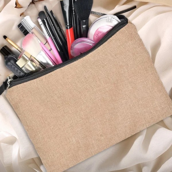 Rainbow Kvinnor Canvas Sminkväskor Söta kosmetikaväskor Påsar Ett brett urval av design Påse Kvinnor kosmetikväska C 003 (Linen)