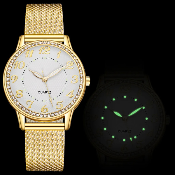 Relogio Digital Watch För Dam Watch i rostfritt stål Enkel Casual Watch Montres Femmes Reloj Mujer C