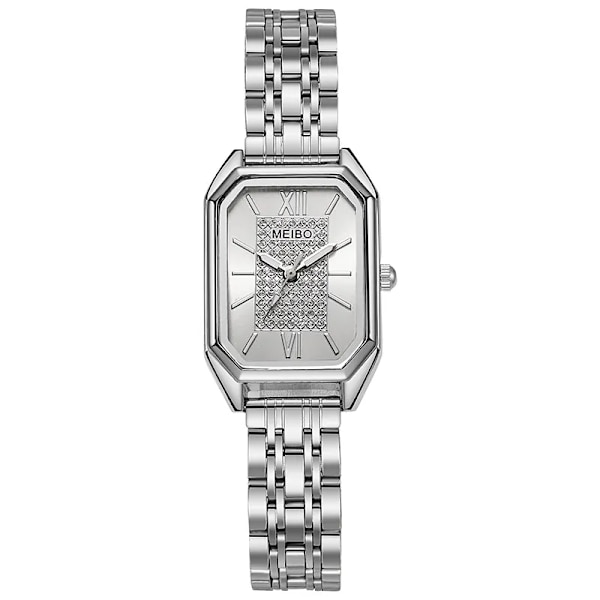 2022 nya klockor för kvinnor fyrkantiga retro watch stålarmband watch reloj mujer silver