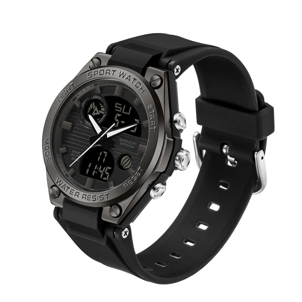 SANDA 2023 Toppmärke Mode Damklockor Vattentät Sport Digital Quartz Armbandsur Casual Clock Present Relogio Feminino 6067 Black