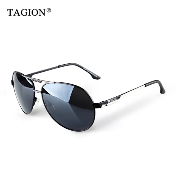 2023 New Fashion Style Solglasögon Herr Märke Designer Oculos Gafas Mujer Legering Solglasögon Gentleman Herr Glasögon 6145A 6140 2-01 Black