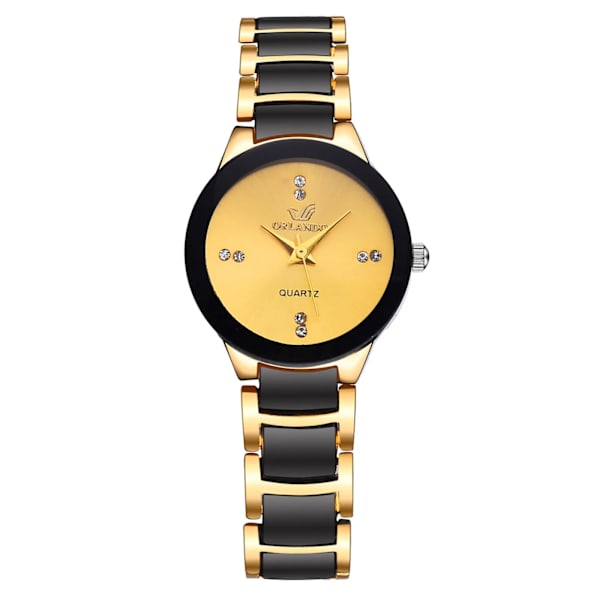 2022 Par Klockor Män Rostfritt stål Watch Relogio Masculino Man Mode Casual Business Armbandsur Dam Klocka Hot GOLD SMALL