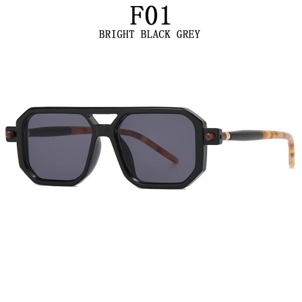 2022 fyrkantiga solglasögon för män Modeglasögon Lyx Retro Blått Ljusblockerande Skärmar Vasos Decorativos Oculos De Sol Masculino F01 Other