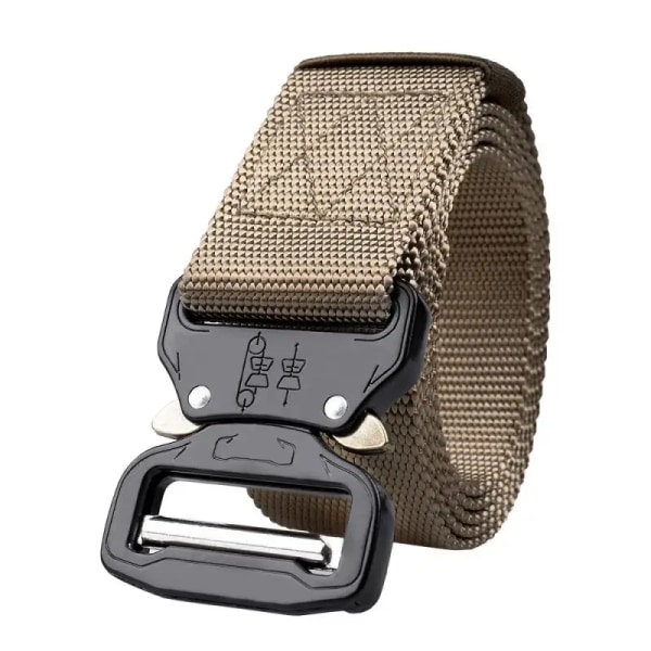 Herrbälte Army Style Stridsbälten Quick Release Militär Utomhusträning Jakt Vandringsverktyg Midjeband Nylon Taktiskt bälte A02 one size