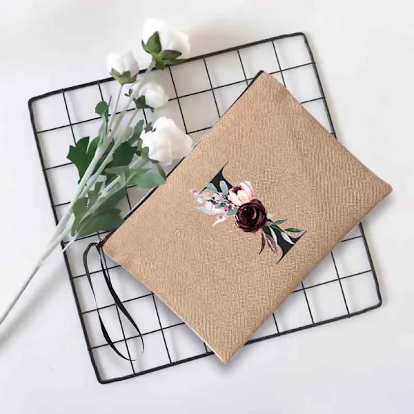 Sminkväska för kvinnor Mode Print Kosmetiska väskor Organizer Tvätta toalettartiklar Påse Dam Clutch Student Pennväska 4blackb I
