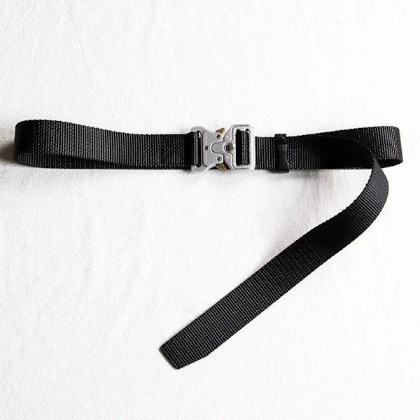 Bälte Män Utomhus Jakt Metall Taktiskt bälte Multifunktionslegering Spänne Högkvalitativ Marine Corps Canvas Bälte för kvinnor 3cm Black silver 100cm