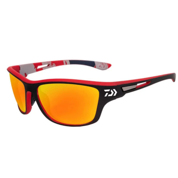 DAIWA Polarized Fishing Solglasögon för män Fiske Köra Cykling UV-skyddsglasögon Sport Solglasögon UV400 No box-red