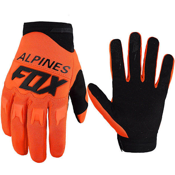 100% Alpines Fox Herr Sommar Motorcykelhandskar Mountainbike Downhill Dirt Cykel Cykelhandskar Dh Mtb Bmx Motocross Åkning All Orange L