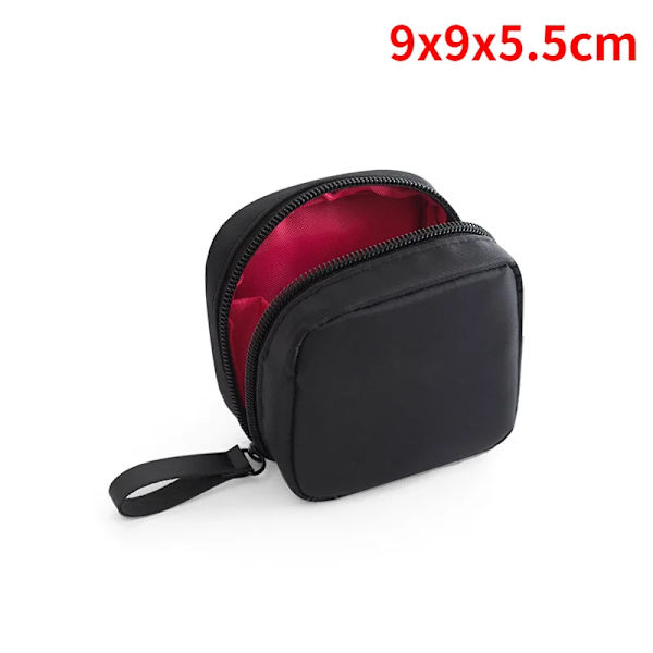 2023 Ny kosmetikväska för kvinnor Enfärgad sminkväska i koreansk stil Toalettväska Vattentät organizer small Red inside As picture show