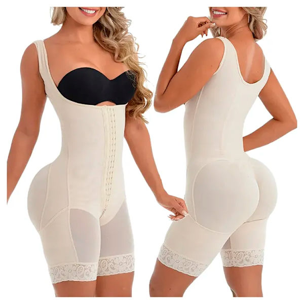 Fajas Reductoras Body Shaper Slimming Slida Flat Belly Shapewear Magkontroll Body Efter förlossning livstycken Gördlar Kvinna Korsett Ivory S
