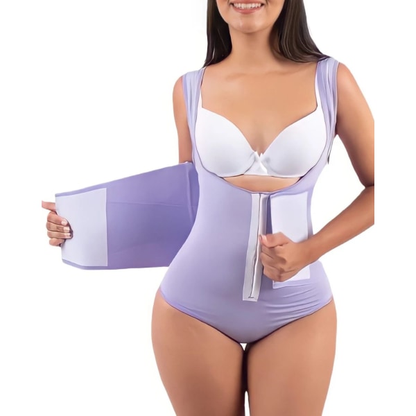 Fajas colombiansk gördel Waist trainer Butt Lifter Shapewear Dam Magkontroll Kroppsformare Framkrokar Slida Bantning Platt Khaki XXXL