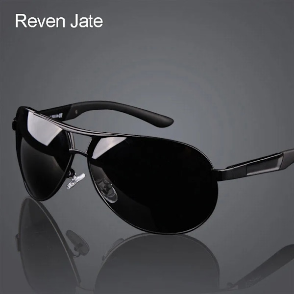 Hot Fashion Herr UV400 Polarized Coating Solglasögon Herr Körspeglar Oculos Eyewear Solglasögon för Man Solkläder Gray