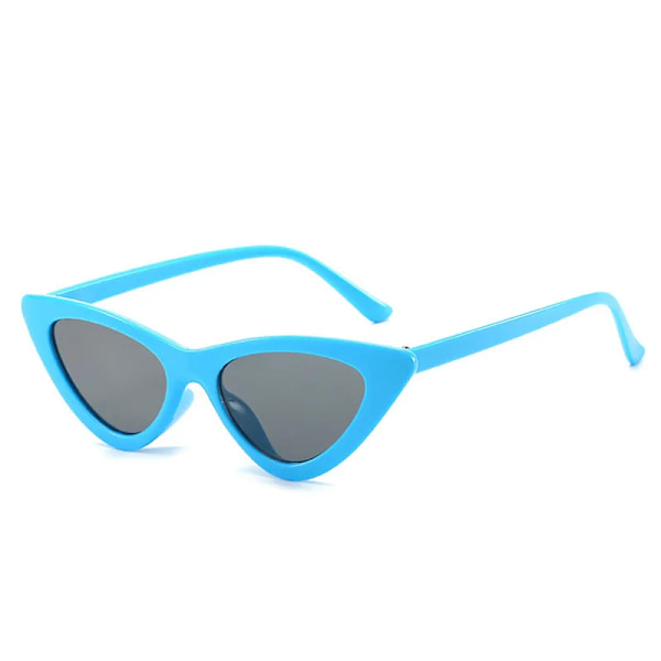DLIDW Sommarmode Solglasögon Liten båge Okulary UV400 nyanser Polariserade Vintage Glasögon Solskydd utomhus Solglasögon Blue