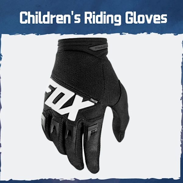 2024 Barnhandskar för cykling, MTB, balanscykel, skoter, motorcykelracing, pojkar och flickor XS(.103)