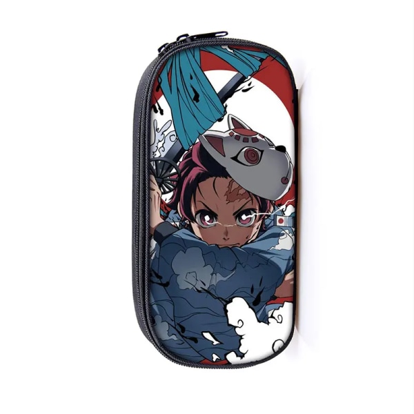 Anime Demon Slayer Kimetsu No Yaiba Canvas Case Pennfodral Dragkedja Sminkväska Pen Brevpapper Väska catoon Pennlåda dqbbguimiezrrs04