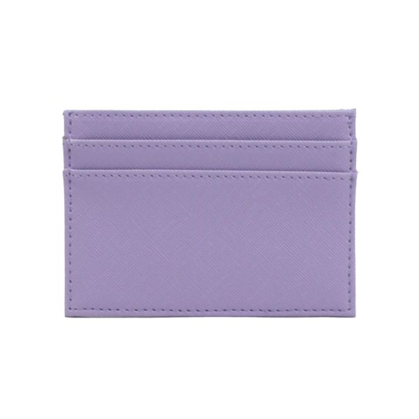 Anpassade bokstäver Män PU Läder Kreditkortshållare Anpassa initialer Slim Card Plånbok Monogram Namnskort Case Kvinnor Gör-det-själv present saffiano purple