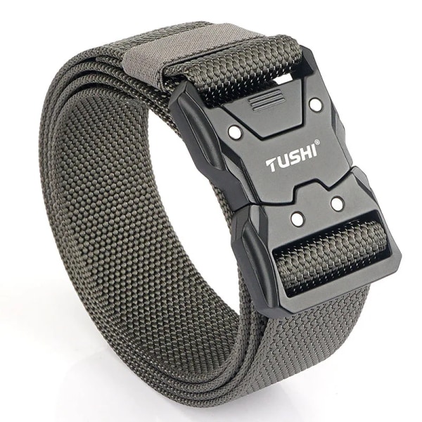 Nytt taktiskt bälte snabblåsande legeringsspänne Mjukt nylon Jakt Fotvandring Sporttillbehör Herr Utomhus midjeband Militärbälten 01 alloy buckle 1 pcs