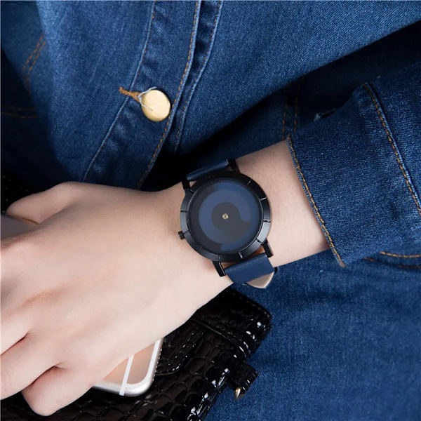 UTHAI CE72 Creative Trend Watch Modepersonlighet Män Student Par Quartz Watch Blue