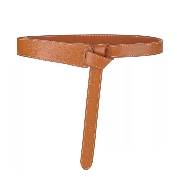 Breda korsettbälten för kvinnor Lång knut Mjukt Pu-läder Dam Midja Plus Size Klänning Bälte Kvinna Cummerbunds Designer midjeband camel belt 118x3.8cm