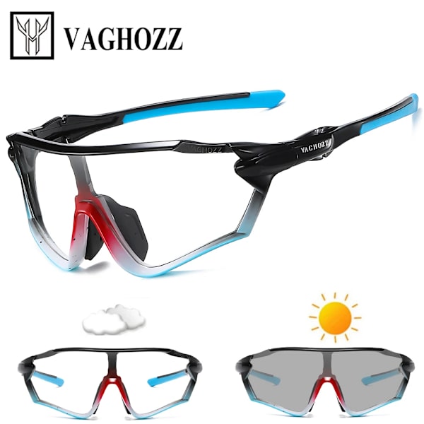 VAGHOZZ Ny design UV400 och fotokromatiska cykelglasögon utomhussolglasögon Män Kvinnor Sportglasögon MTB Cykel Cykelglasögon D4