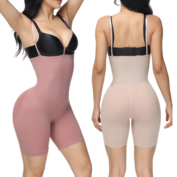 Body Shaper Body Endelad underkläder Lyfta rumpa Formning Sexiga kvinnor Shapewear Faja Black XL