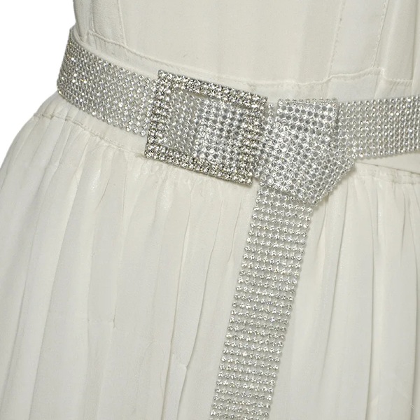 Kvinnor Kappklänning Turkos Concho Casual Party Justerbar längd Tillbehör Presentkedja Bälte Midja Elegant Mode Rostskyddad Silver