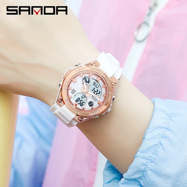 2023 Mode Dam Klockor Topp Lyx Märke Quartz Klocka Vattentät Casual Watch För tjejer Present relogio feminino Army Green