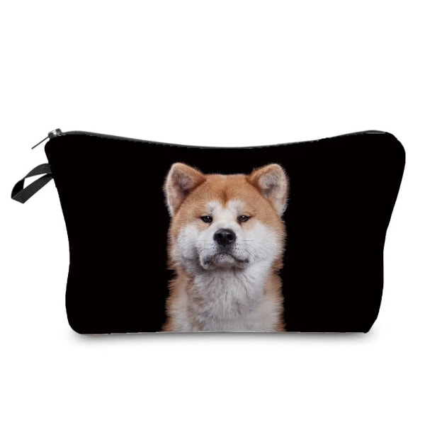 Värmeöverföring Djurmönster sminkväska Söt katt Print Kosmetiska väskor Högkvalitativ organizer Multifunktion Kvinnor Case hz5108 Cat Dog Bag