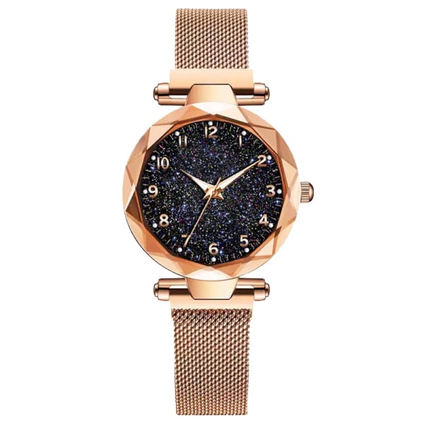 Lyxiga damklockor Magnetisk stjärnhimmel Kvinnlig klocka Quartz Armbandsur Mode Watch reloj mujer relogio feminino rose gold