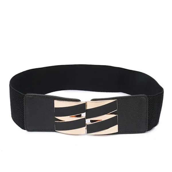 Foshion Elastiskt brett bälte för kvinnor Stretch Tjock midja Klänning Utsmyckning midjeband 6.5-kuan-jin-tiao 65cm(68cm to 100cm)
