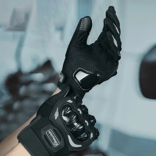 Rider Handskar Andningsbara Fullfinger Racinghandskar Utomhussport Skyddande Ridning Off-Road Terrängfordon Handskar Motorcykel WG28-1 pair red L