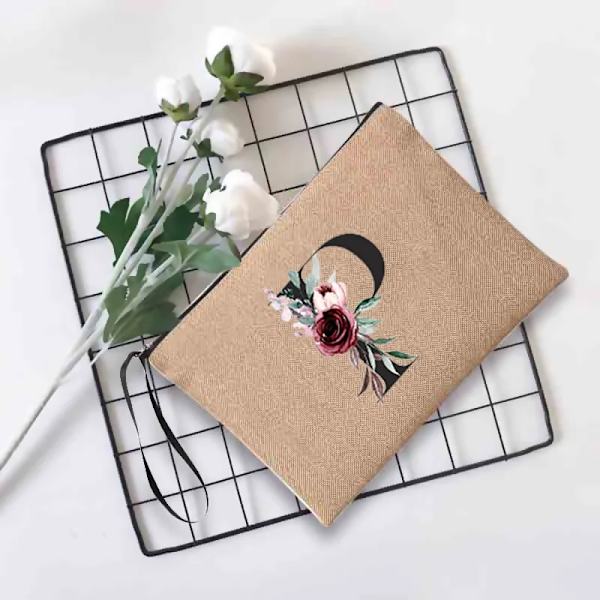 Sminkväska för kvinnor Mode Print Kosmetiska väskor Organizer Tvätta toalettartiklar Påse Dam Clutch Student Pennväska 4blackb P