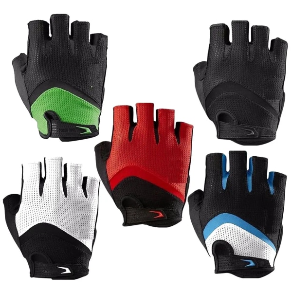 Halvfinger cykelhandskar 2023 Pro team Road bike MTB RBX Silikonsvamp anti-vibration race cykel handskar Guantes ciclismo Blue L