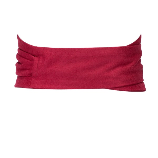 Aecibzo 9 färger Mocka midjebälten Bred korsett Cinch Dress Bälten Cummerbunds Bowknot Självknytande omlott Obi midjeband Gray